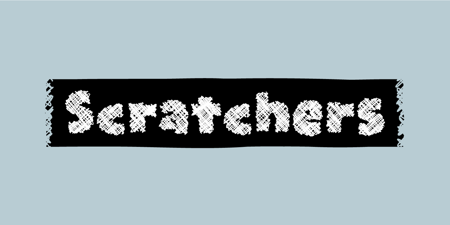 Шрифт Scratchers